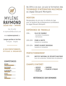 Télécharger mon CV