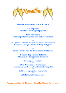 Formule Nouvel An 88.00