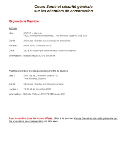 Mauricie - ASP Construction