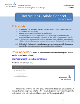 Pr&eacute;requis Pour acc&eacute;der