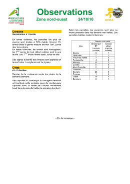 Dernières observations du 24 octobre 2016