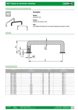 06917 Poign&eacute;e de manutention cylindrique