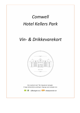 Vinkort - Comwell Hotel Kellers Park Vejle