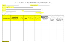 Annexe 1 : FICHE DE PROSPECTION FLAVESCENCE DOREE 2016