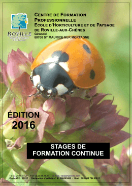 T&eacute;l&eacute;charger le catalogue 2016 des formations courtes.