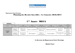 1&egrave;re Ann&eacute;e MECA