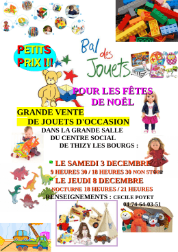 petits prix - Centre Social Thizy les Bourgs