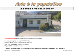 Local de poste affiche