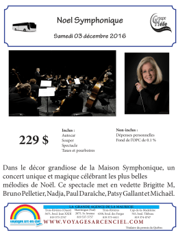 Noel Symphonique - Voyages Arc-en-Ciel