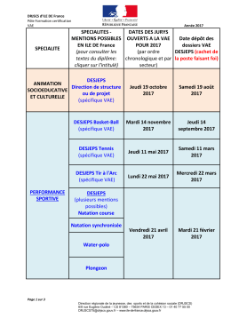 MENTIONS POSSIBLES EN ILE DE France - DRJSCS Ile-de