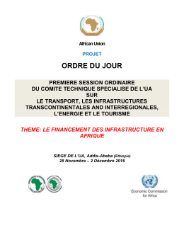 ordre du jour - African Union