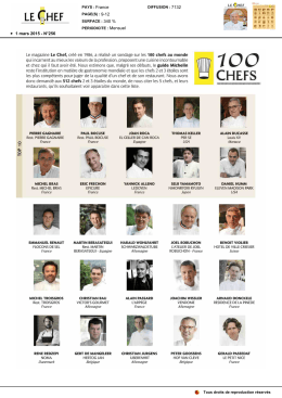 100 chefs - Alexandre Bourdas