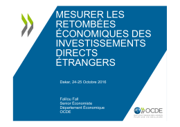 mesurer les retombées économiques des investissements