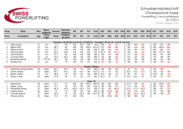 Schweizermeisterschaft Championnat Suisse