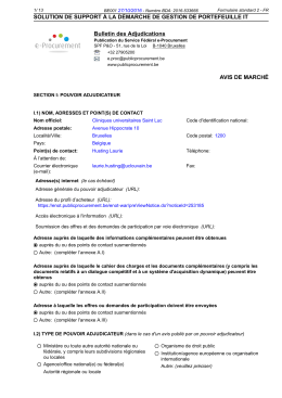 SOLUTION DE SUPPORT À LA DÉMARCHE DE GESTION DE