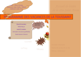 Programme 5 ans Groupe A