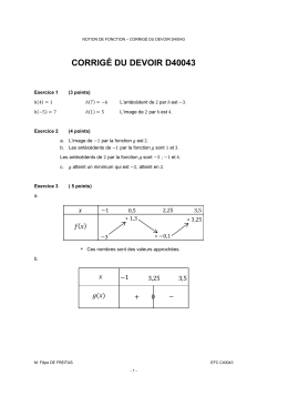 CORRIGÉ DU DEVOIR D40043
