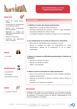 Fondamentaux sur les RPS