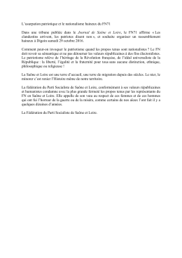 Riposte FN 26 _10_16 - Le Journal de Saône-et