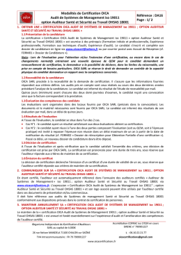 Audit de Syst&egrave;mes de Management iso 19011