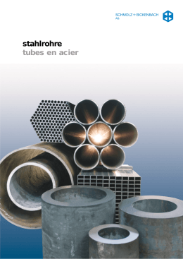 stahlrohre tubes en acier - schmolz