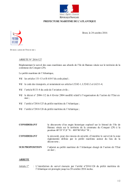 2016/127 - Préfecture maritime Atlantique