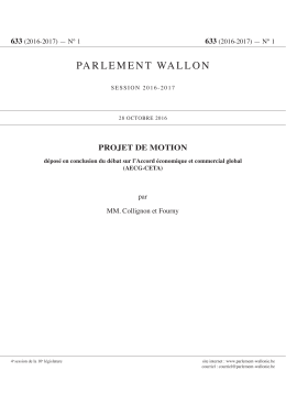 (2016-2017)  - Le Parlement de Wallonie