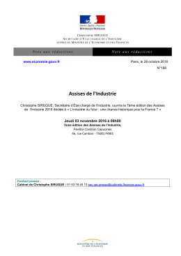 Assises de l`Industrie