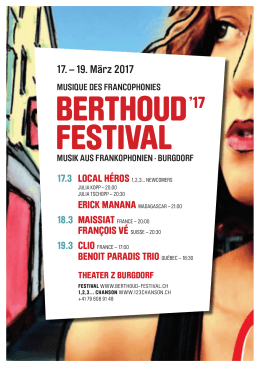 17. &ndash; 19. M&auml;rz 2017