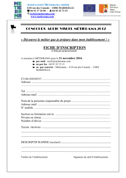 fiche d`inscription