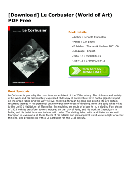 [Download] Le Corbusier (World of Art) PDF Free