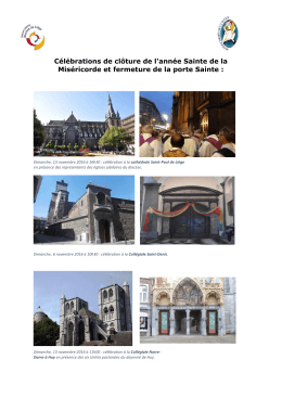 C&eacute;l&eacute;brations de cl&ocirc;ture de l`ann&eacute;e Sainte de la