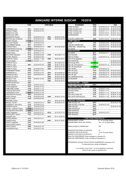 Annuaire Interne 2016