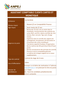 assistant comptable clients cartes et monetique