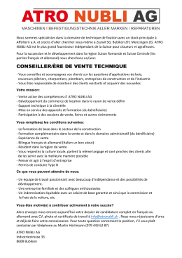 conseiller/ère de vente technique