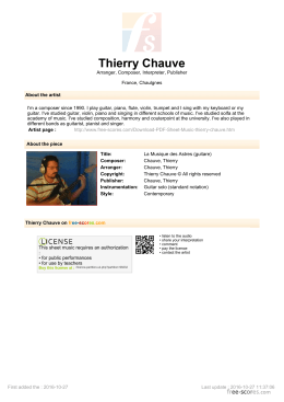 La Musique des Astres (guitare) - Free