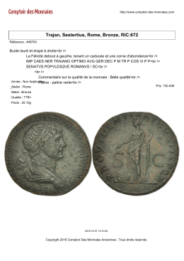 Trajan, Sestertius, Rome, Bronze, RIC:672