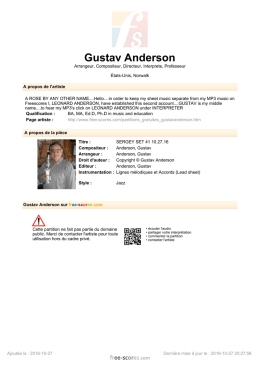 Gustav Anderson - Free