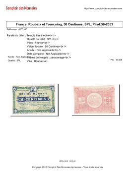 France, Roubaix et Tourcoing, 50 Centimes, SPL, Pirot:59-2053