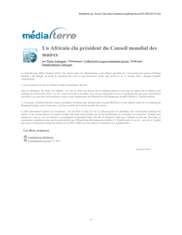 Fran&ccedil;ois Ossama, partenaire de M&eacute;diaterre, re&ccedil;oit le Prix RFI Net