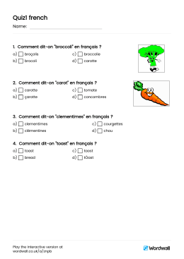 Quiz1 french