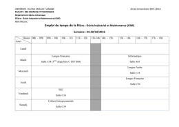 G&eacute;nie Industriel et Maintenance (GIM)