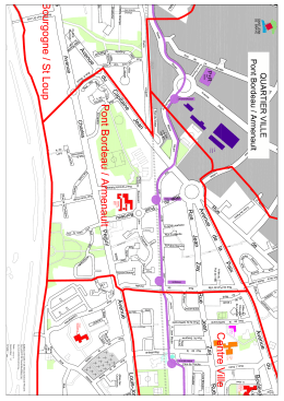 Plan - Quartier Pont Bordeau Armenault
