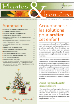 le meilleur de l`information sur les plantes au service de votre sant&eacute;