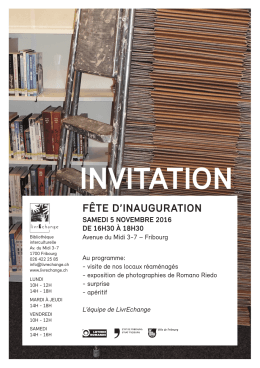 invitation - LivrEchange