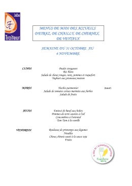 Feuilles menus &eacute;colesm