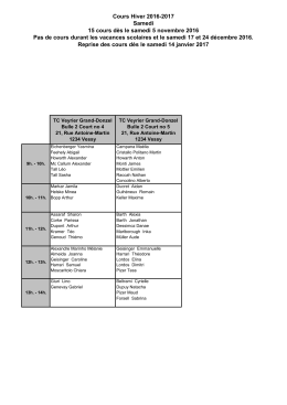 groupes-samedi-hiver-2016-2017 - Tennis Club Veyrier Grand