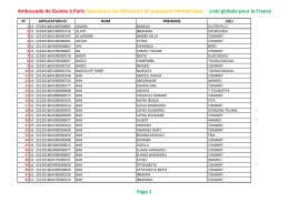 Liste globale France - Site Officiel de l`Ambassade de Guin&eacute;e en
