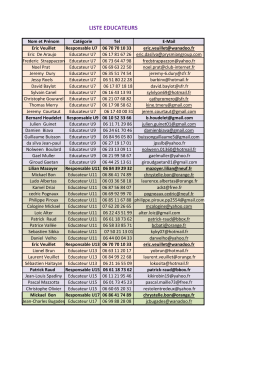 LISTE EDUCATEURS - Football Club Côtière Luenaz