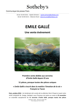 EMILE GALLÉ